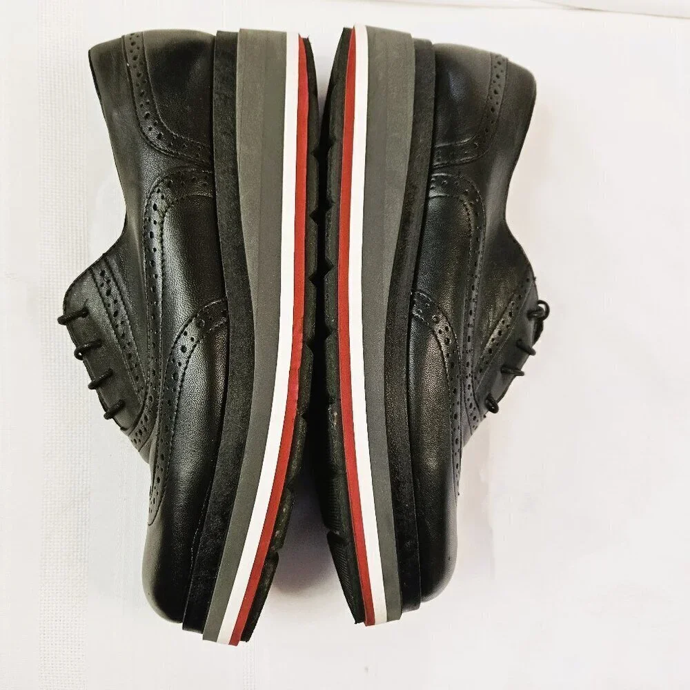 Madden Girl by Steve Madden Black Platform Wingtip Oxfords Academia Size 9/40